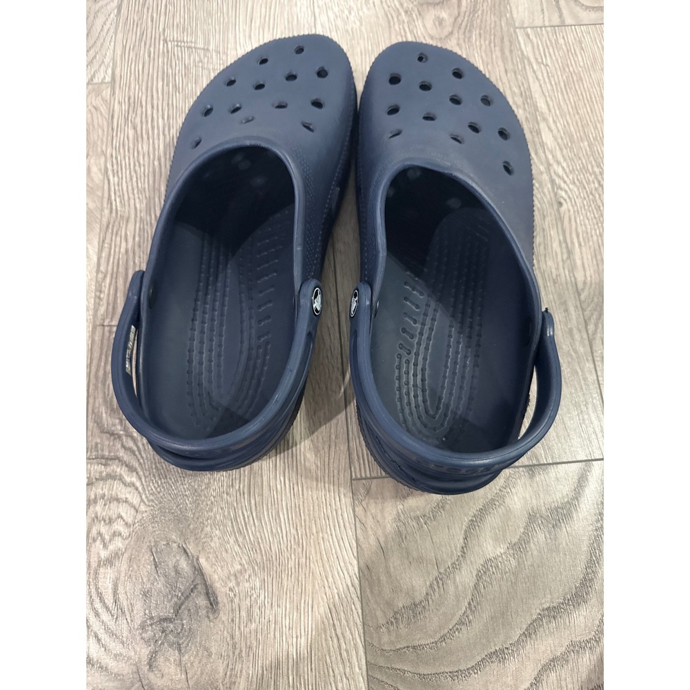 Crocs Classic Clog Navy Blue Comfort Shoes Slip On Clogs Men 10 Women 12 - Picture 6 of 10